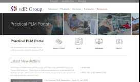 
							         Practical PLM Portal — The vdR Group								  
							    