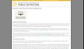 
							         Practice and Training Tests Explanation - WCAP								  
							    