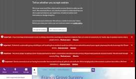 
							         Practice Information - Francis Grove Surgery								  
							    
