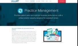 
							         Practice Management | Physical Therapy Software | WebPT								  
							    