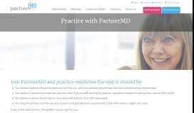 
							         Practice Medicine with PartnerMD | Concierge Medicine								  
							    