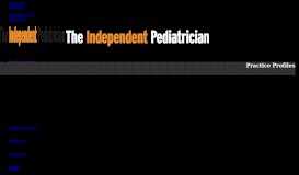 
							         Practice Profiles | The Independent Pediatrician								  
							    