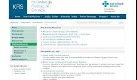 
							         Practice Resources - Continuing Care - KRS Website at ...								  
							    