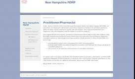 
							         Practitioner/Pharmacist - New Hampshire PDMP								  
							    
