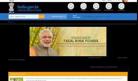 
							         Pradhan Mantri Fasal Bima Yojana | National Portal of India								  
							    
