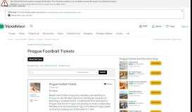 
							         Prague Football Tickets - Prague Forum - TripAdvisor								  
							    