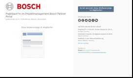 
							         Praktikant*in im Projektmanagement Bosch Partner Portal								  
							    
