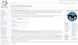 
							         Pratt & Whitney Canada - Wikipedia								  
							    