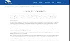 
							         Pre-application Advice - East Lindsey District Council								  
							    