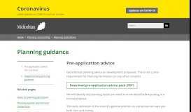 
							         Pre-application advice | Planning guidance | Midlothian Council								  
							    