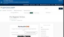 
							         Pre-Register Online | Parham Doctors' Hospital								  
							    
