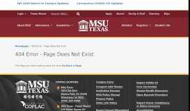 
							         Pre-WebWorld » Registrar » MSU Texas » - Midwestern State University								  
							    