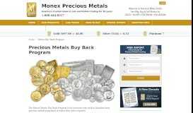 
							         Precious Metals Buy Back Program | Sell Gold ... - Monex								  
							    