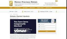 
							         Precious Metals Market Update & Analysis | Video ... - Monex								  
							    