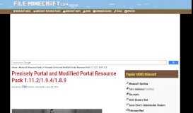 
							         Precisely Portal and Modified Portal Resource Pack 1.11.2/1.9.4/1.8.9 ...								  
							    