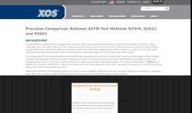 
							         Precision Comparison Between ASTM Test Methods D7039, D2622 ...								  
							    