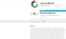 
							         Precision Opinion - Data Collection / Field Services,Qualitative ...								  
							    