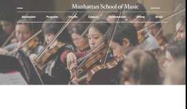 
							         Precollege Admissions - Manhattan School of Music								  
							    