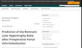 
							         Prediction of the Remnant Liver Hypertrophy Ratio after Preoperative ...								  
							    