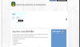 
							         Prefeitura Municipal de Serrolandia - Portal do Servidor								  
							    