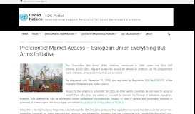 
							         Preferential Market Access – European Union Everything But Arms ...								  
							    