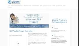 
							         Preferred Customer - USANA Vitamins & Products | Best ...								  
							    