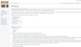 
							         Prefrosh - WikiCU, the Columbia University wiki encyclopedia								  
							    