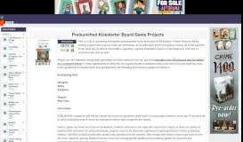 
							         Prelaunched Kickstarter Board Game Projects | BoardGameGeek								  
							    