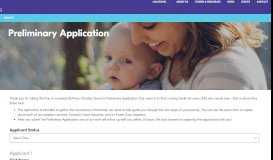 
							         Preliminary Application - Bethany Christian Services								  
							    
