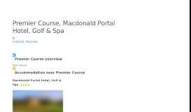 
							         Premier Course | Portal Hotel | Cheshire | Book a Golf Break								  
							    