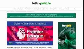 
							         Premier League Betting Guide - From Beginner To Pro [2019 edition]								  
							    