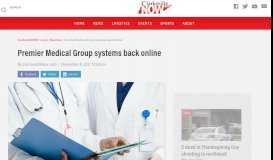 
							         Premier Medical Group systems back online | ClarksvilleNow.com								  
							    