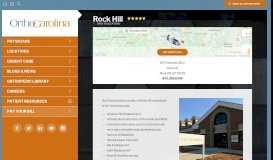 
							         Premier orthopedic care in Rock Hill, SC | OrthoCarolina | Locations								  
							    