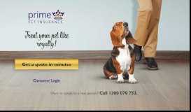 
							         Premium Pet Insurance with Prime Pet Insurance								  
							    