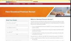 
							         Premium Receipt - ICICI Prudential Life Insurance								  
							    
