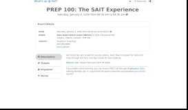 
							         PREP 100: The SAIT Experience - Time.ly Commander								  
							    