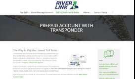 
							         Prepaid Account With Transponder | RiverLink								  
							    