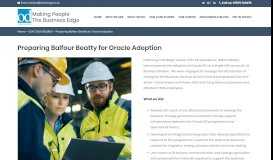 
							         Preparing Balfour Beatty for Oracle Adoption | OD Change								  
							    