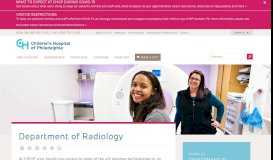 
							         Preparing For Your Radiology Visit | Children's Hospital of Philadelphia								  
							    