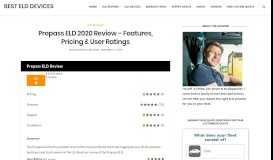 
							         Prepass ELD Review | Top Features, Pricing & User Ratings								  
							    