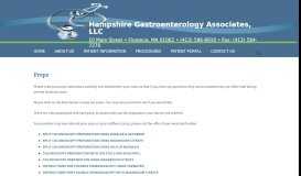 
							         Preps | Hampshire Gastroenterology Associates, LLC								  
							    