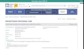 
							         PRESBYTERIAN CENTENNIAL ... - New Mexico Medical Home Portal								  
							    