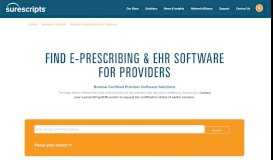 
							         Prescriber Software - Surescripts								  
							    