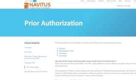 
							         Prescribers - Prior Authorization - Navitus								  
							    