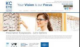 
							         Prescription Eyeglasses - Lens Options - Kansas City Eye Clinic								  
							    
