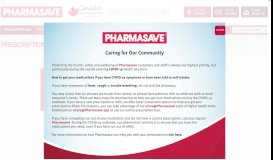 
							         Prescriptions – New, Refill, or Transfer | Pharmasave								  
							    