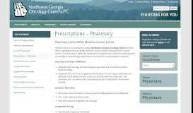
							         Prescriptions – Pharmacy | Northwest Georgia Oncology Centers, P.C. ...								  
							    