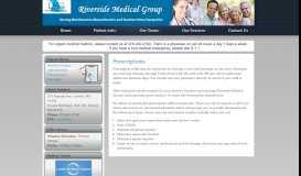 
							         Prescriptions | Riverside Medical Group								  
							    