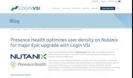 
							         Presence Health optimizes user density on ... - Login VSI								  
							    