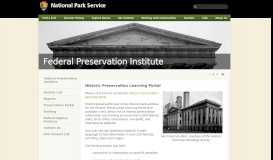 
							         Preservation Portal--Federal Preservation Institute--National Park ...								  
							    